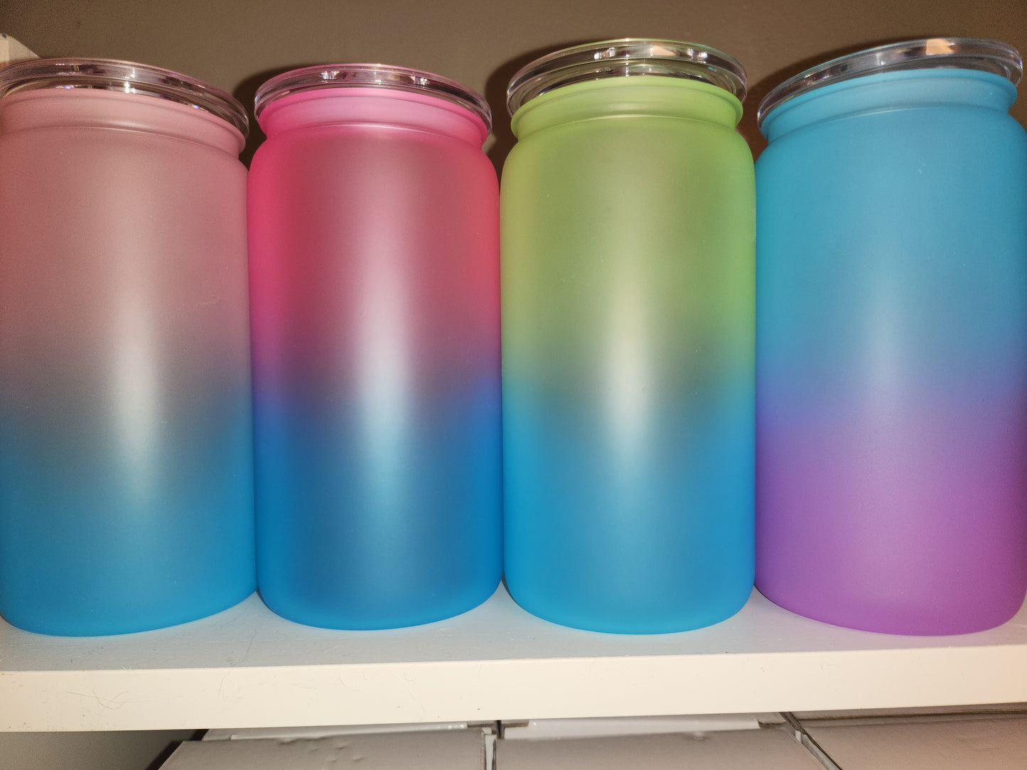 Multi-Color Ombre 16oz Acrylic Tumbler