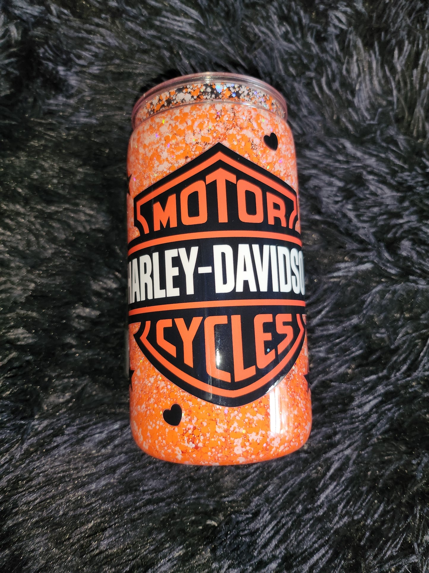 RTS - Harley Davidson SNOW GLOBE Acrylic 16oz Tumbler