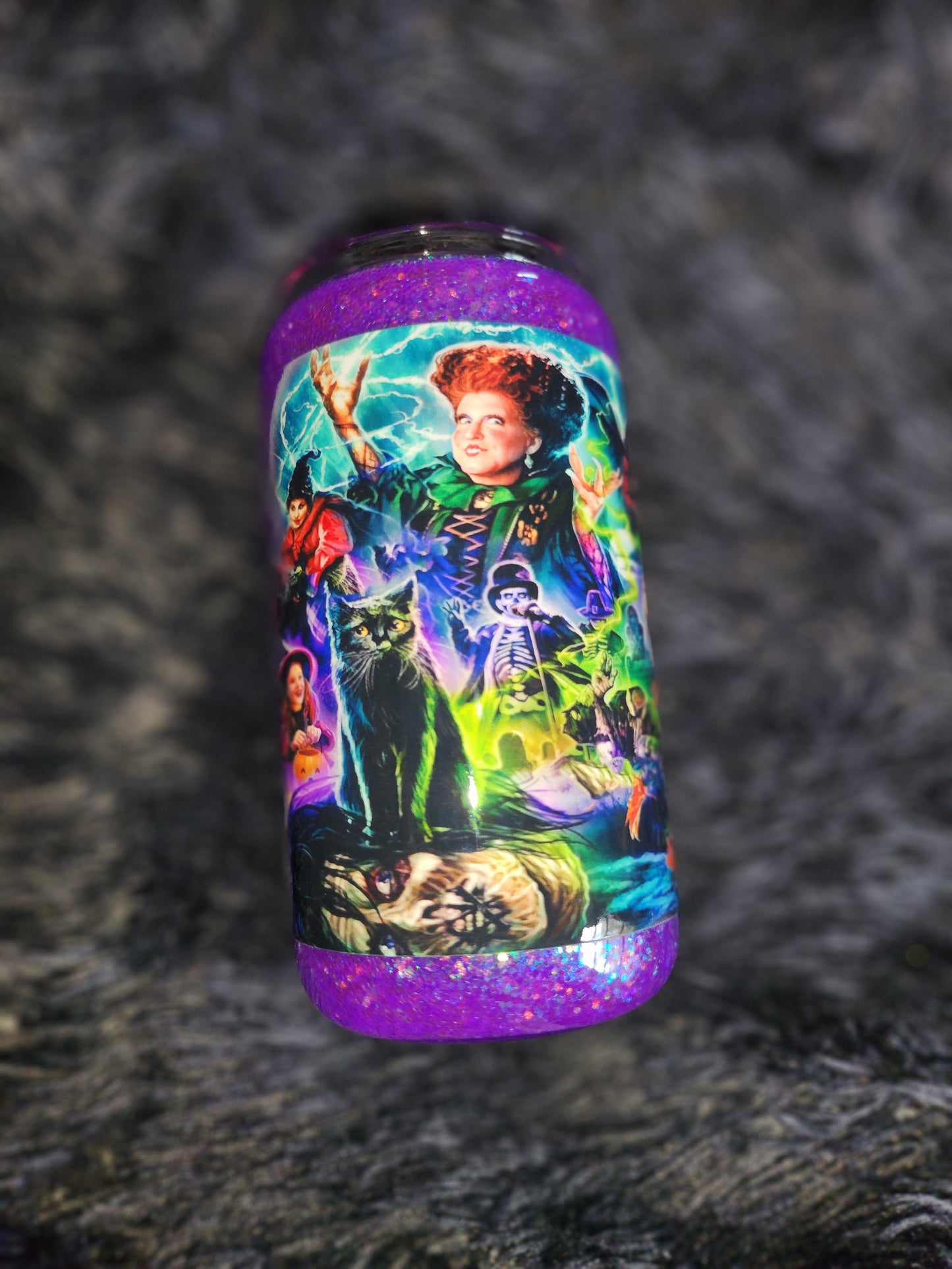 RTS - Hocus Pocus SNOW GLOBE 16oz Glass Tumbler