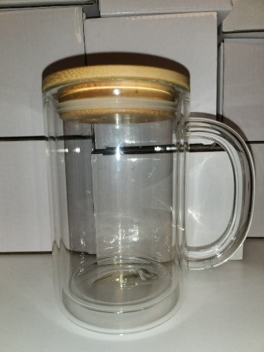 Glass Snow Globe Coffee Mug with Handle